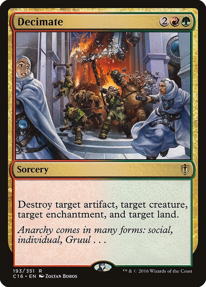 Image for Decimate (193) (Commander 2016) (C16) - Magic: The Gathering