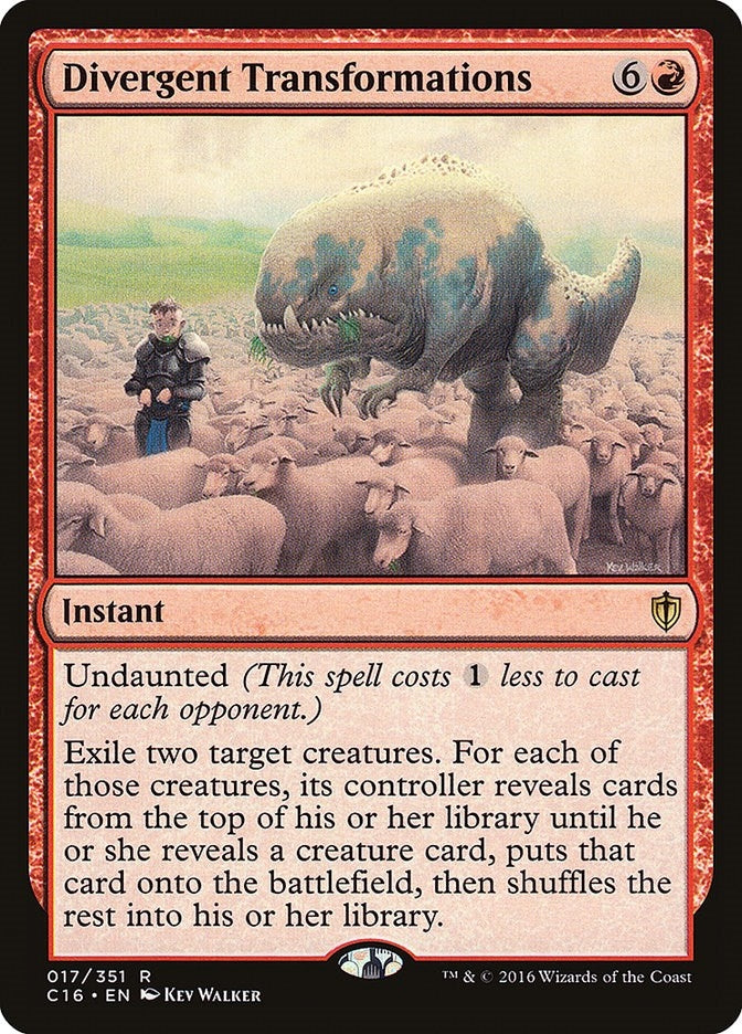 Image for Divergent Transformations (17) (Commander 2016) (C16) - Magic: The Gathering