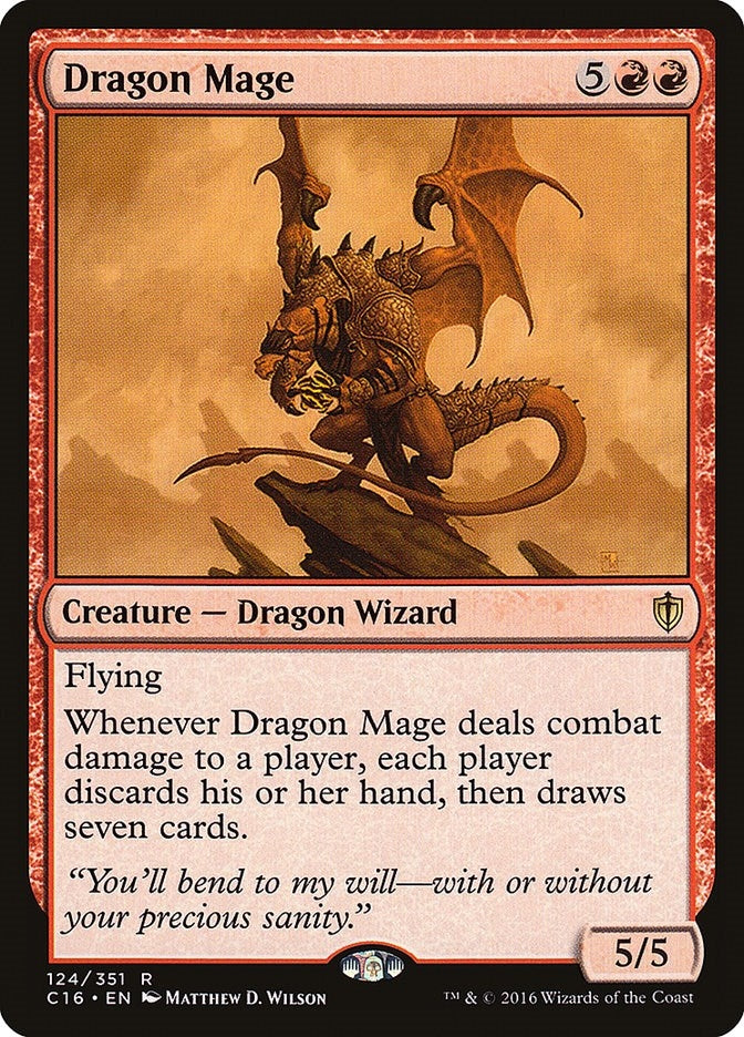 Image for Dragon Mage (124) (Commander 2016) (C16) - Magic: The Gathering