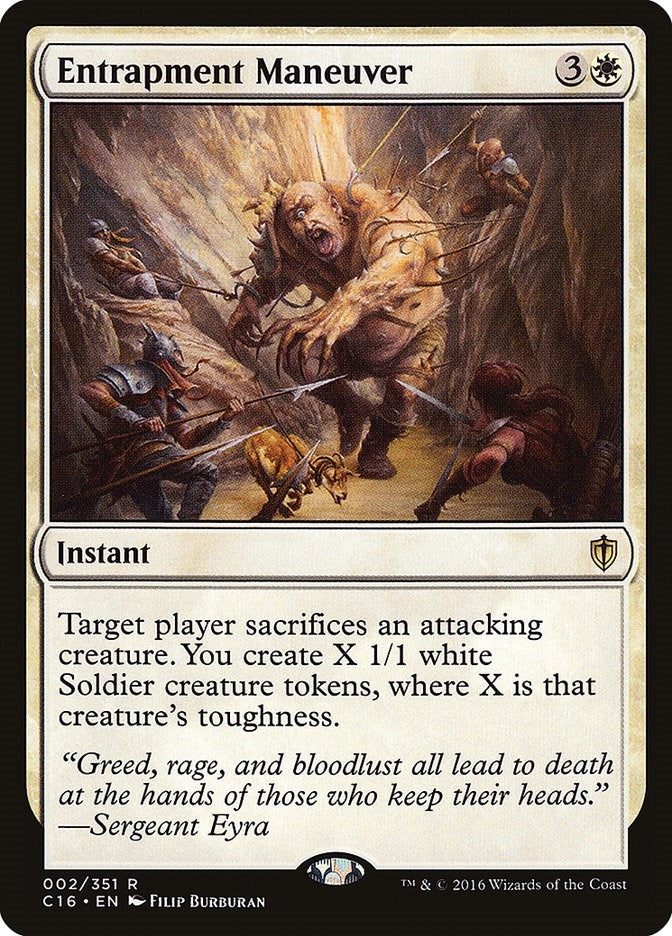 Image for Entrapment Maneuver (2) (Commander 2016) (C16) - Magic: The Gathering