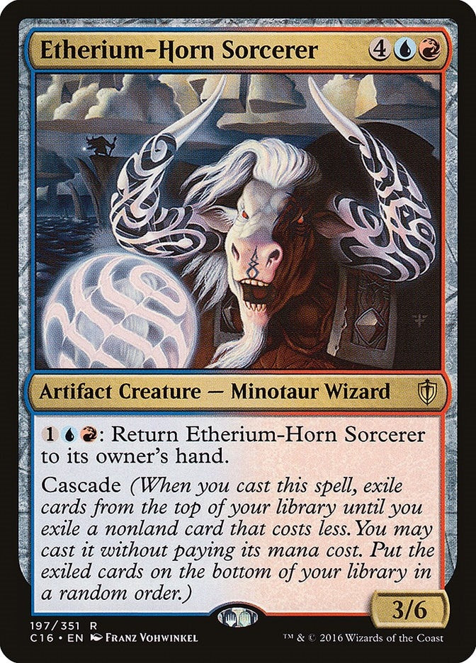 Image for Etherium-Horn Sorcerer (197) (Commander 2016) (C16) - Magic: The Gathering