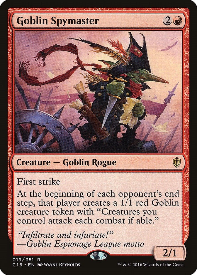 Image for Goblin Spymaster (19) (Commander 2016) (C16) - Magic: The Gathering