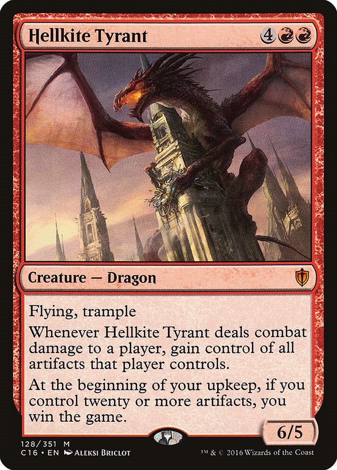 Image for Hellkite Tyrant (128) (Commander 2016) (C16) - Magic: The Gathering