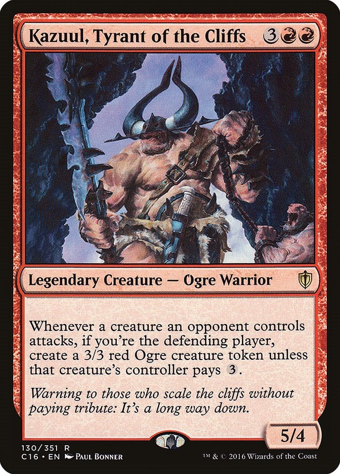 Image for Kazuul, Tyrant of the Cliffs (130) (Commander 2016) (C16) - Magic: The Gathering