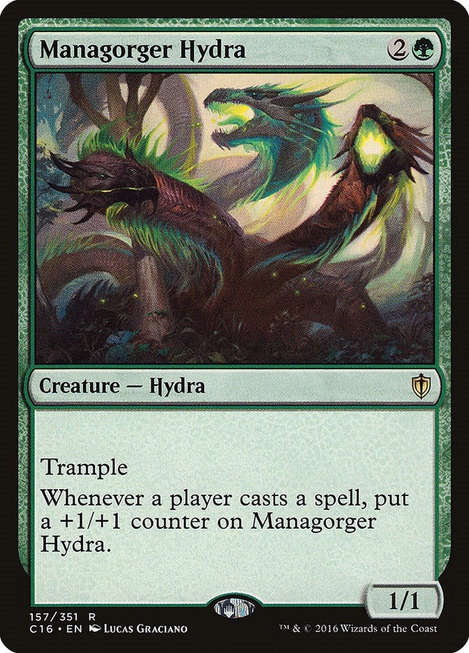 Image for Managorger Hydra (157) (Commander 2016) (C16) - Magic: The Gathering