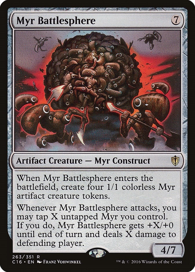 Image for Myr Battlesphere (263) (Commander 2016) (C16) - Magic: The Gathering