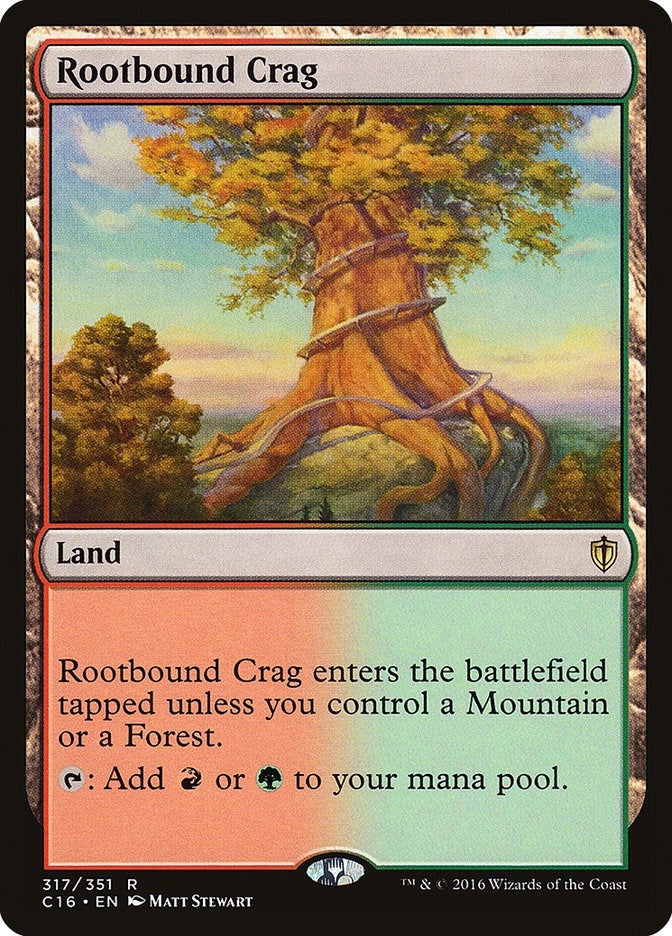Image for Rootbound Crag (317) (Commander 2016) (C16) - Magic: The Gathering