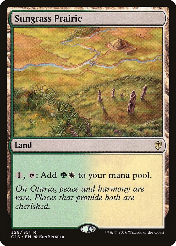 Image for Sungrass Prairie (328) (Commander 2016) (C16) - Magic: The Gathering