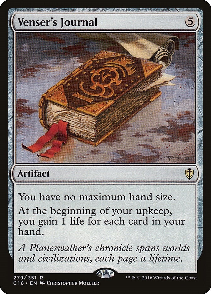 Image for Venser's Journal (279) (Commander 2016) (C16) - Magic: The Gathering