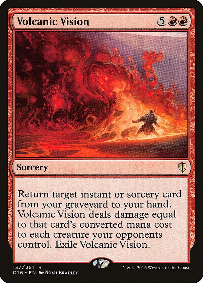 Image for Volcanic Vision (137) (Commander 2016) (C16) - Magic: The Gathering