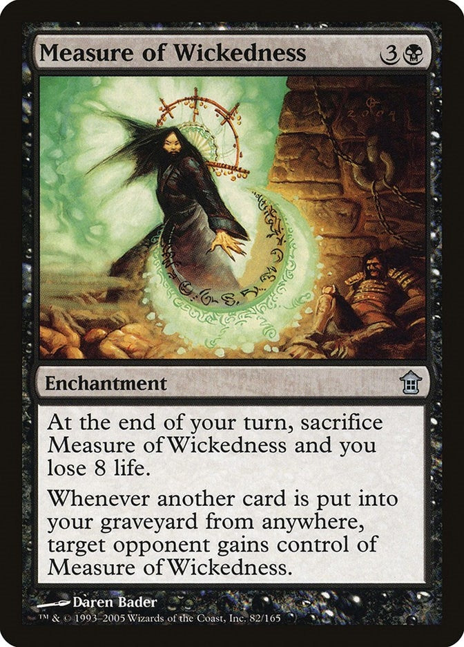 Image for Measure of Wickedness (82) (Saviors of Kamigawa) (SOK) - Magic: The Gathering