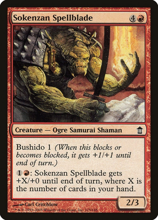 Image for Sokenzan Spellblade (115) (Saviors of Kamigawa) (SOK) - Magic: The Gathering