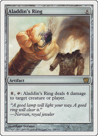 Image for Aladdin's Ring (286) (9th Edition) (9ED) - Magic: The Gathering