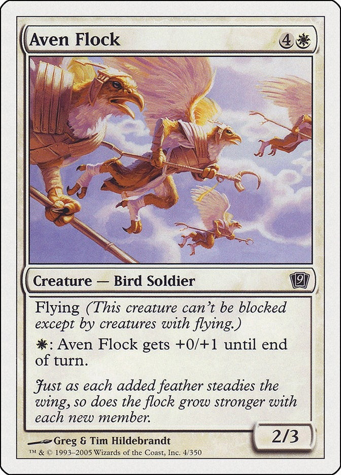 Image for Aven Flock (4) (9th Edition) (9ED) - Magic: The Gathering