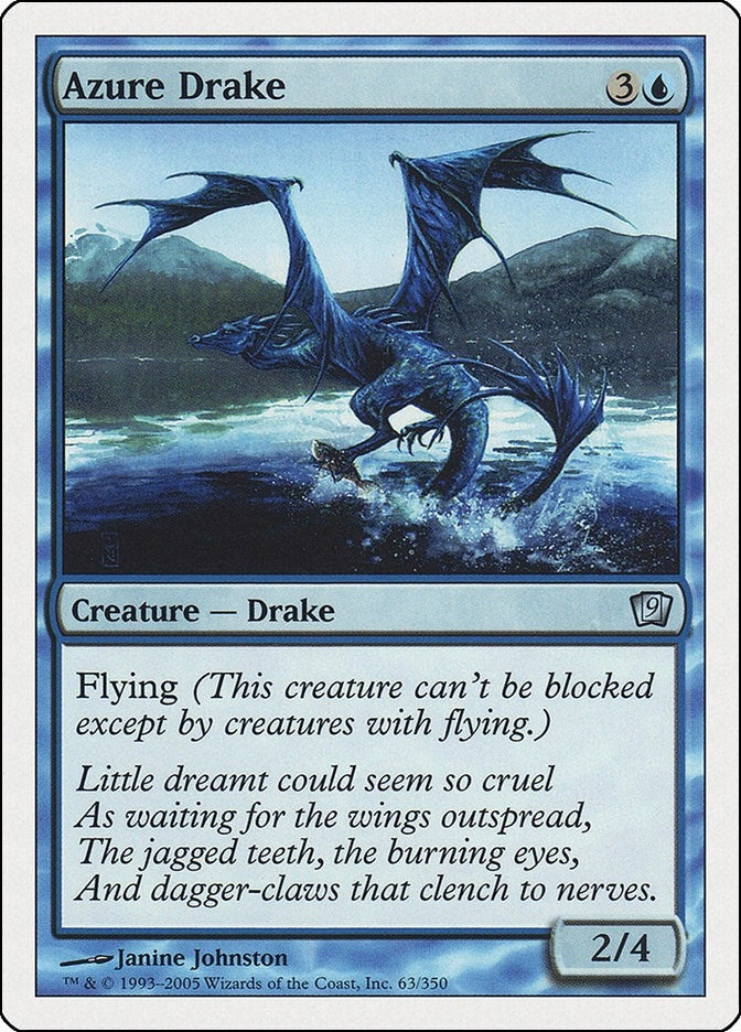 Image for Azure Drake (63) (9th Edition) (9ED) - Magic: The Gathering