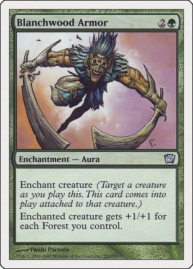 Image for Blanchwood Armor (232) (9th Edition) (9ED) - Magic: The Gathering