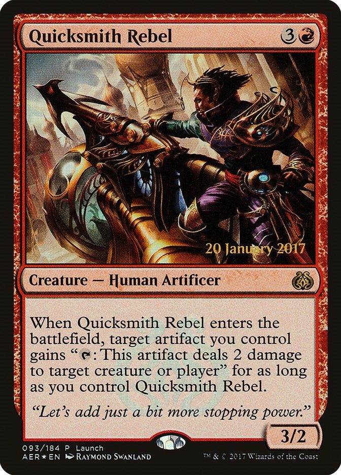 Image for Quicksmith Rebel (93) (Launch Party & Release Event Promos) (LARP) - Magic: The Gathering