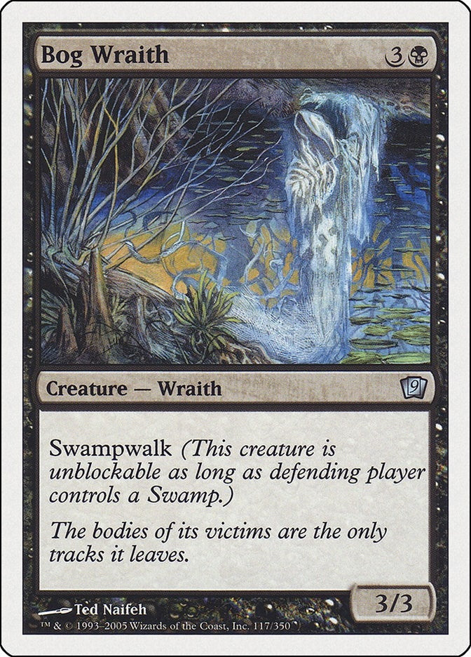 Image for Bog Wraith (117) (9th Edition) (9ED) - Magic: The Gathering