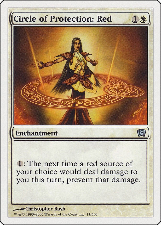 Image for Circle of Protection: Red (11) (9th Edition) (9ED) - Magic: The Gathering