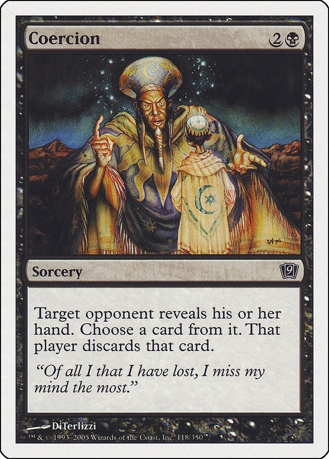 Image for Coercion (118) (9th Edition) (9ED) - Magic: The Gathering