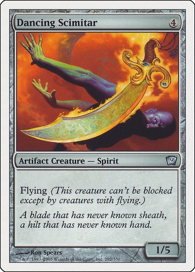 Image for Dancing Scimitar (292) (9th Edition) (9ED) - Magic: The Gathering