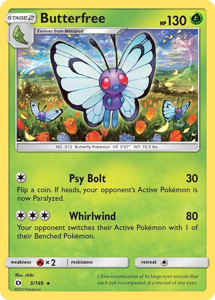 Image for Butterfree (3/149) (SM Base Set) - Pokemon