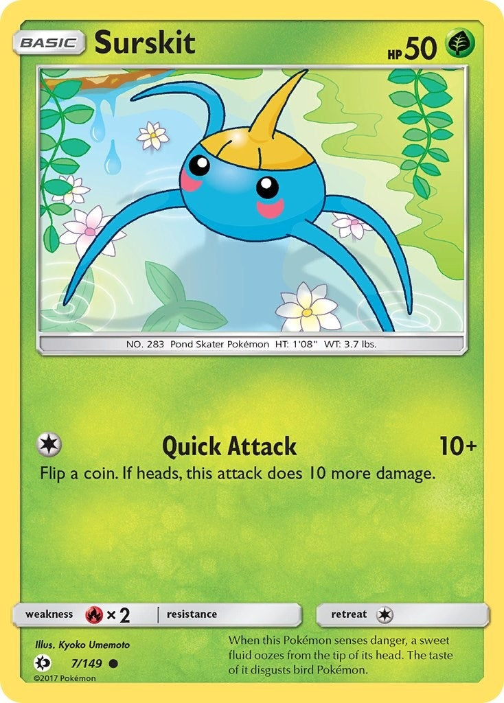 Image for Surskit (7/149) (SM Base Set) - Pokemon