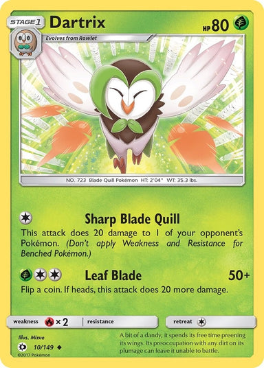 Image for Dartrix (10/149) (SM Base Set) - Pokemon