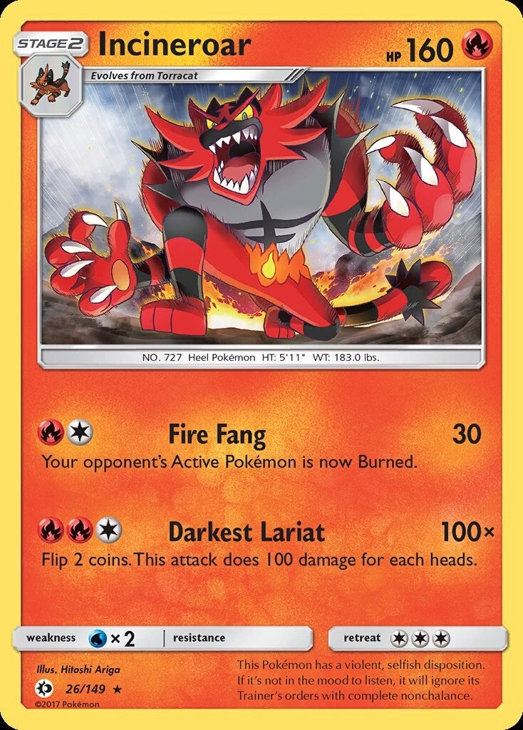 Image for Incineroar (26/149) (SM Base Set) - Pokemon