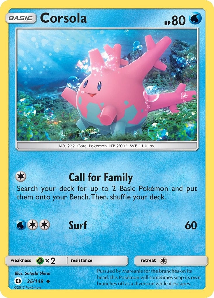 Image for Corsola (36/149) (SM Base Set) - Pokemon