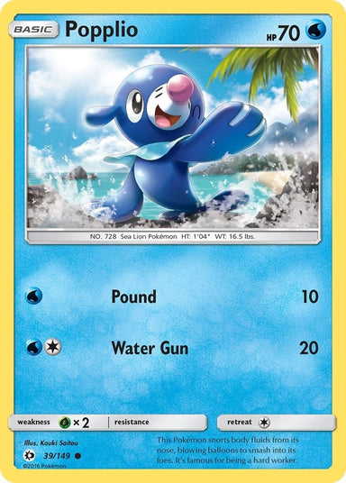 Image for Popplio (39/149) (SM Base Set) - Pokemon