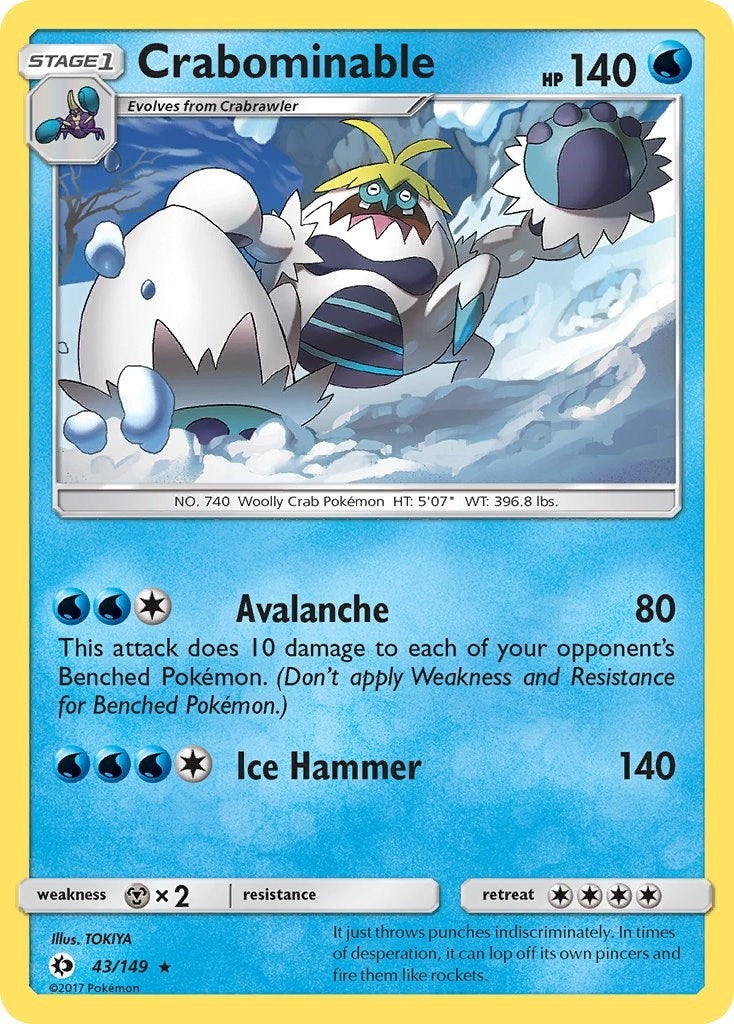 Image for Crabominable (43/149) (SM Base Set) - Pokemon