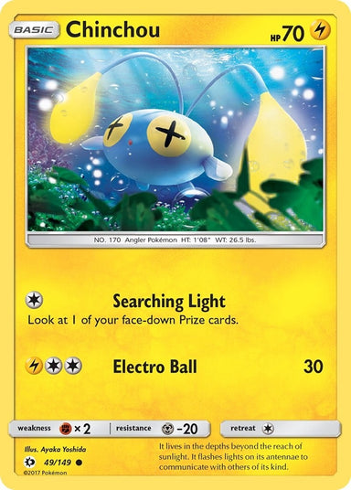 Image for Chinchou (49/149) (SM Base Set) - Pokemon