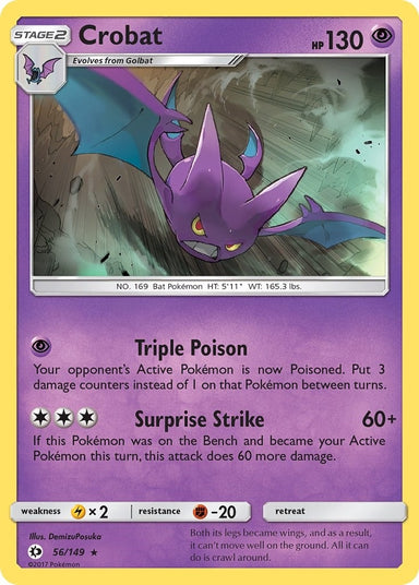 Image for Crobat (56/149) (SM Base Set) - Pokemon