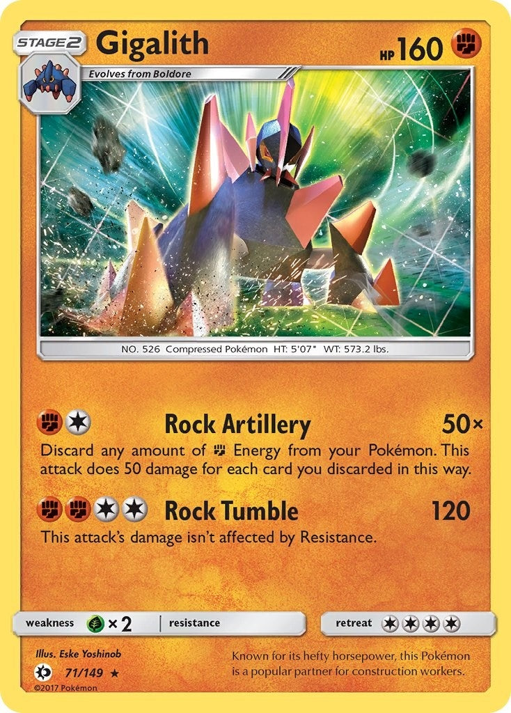 Image for Gigalith (71/149) (SM Base Set) - Pokemon