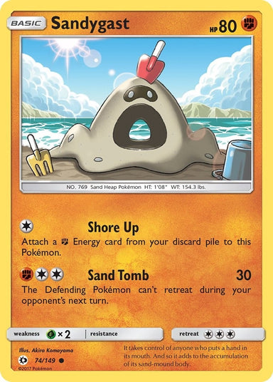 Image for Sandygast (74/149) (SM Base Set) - Pokemon