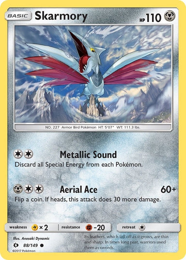 Image for Skarmory (88/149) (SM Base Set) - Pokemon