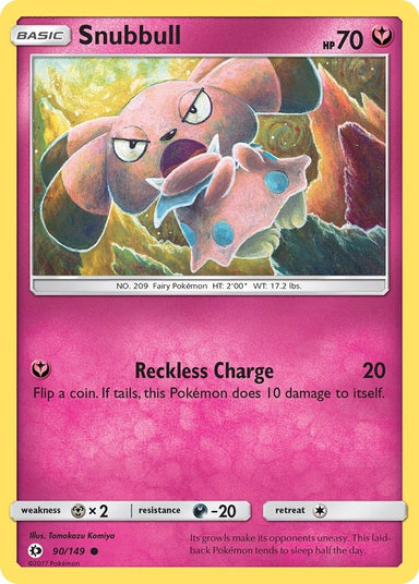 Image for Snubbull (90/149) (SM Base Set) - Pokemon
