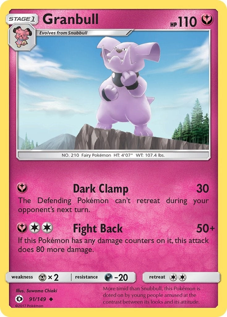 Image for Granbull (91/149) (SM Base Set) - Pokemon