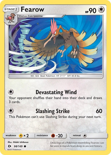 Image for Fearow (98/149) (SM Base Set) - Pokemon