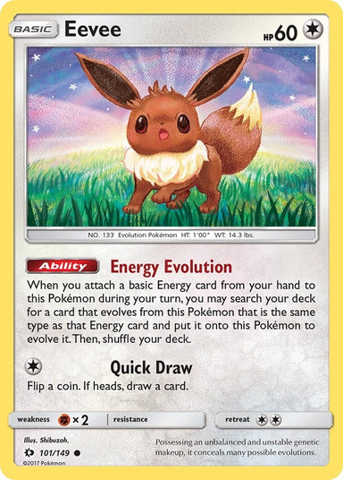 Image for Eevee (101/149) (SM Base Set) - Pokemon