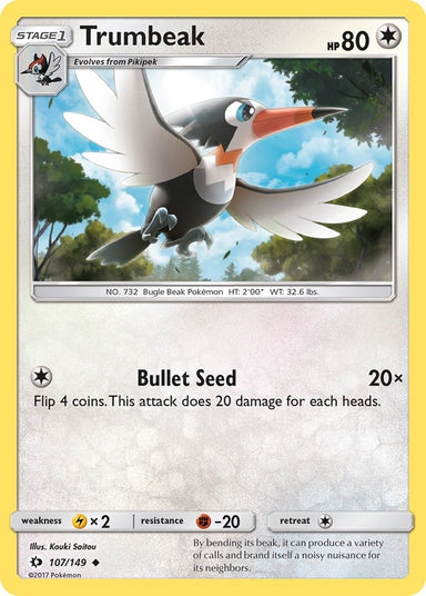 Image for Trumbeak (107/149) (SM Base Set) - Pokemon