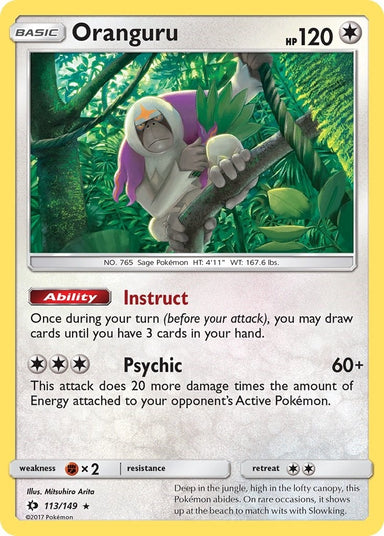 Image for Oranguru (113/149) (SM Base Set) - Pokemon