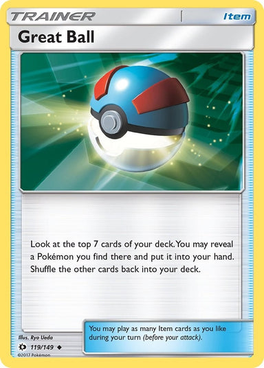 Image for Great Ball (119/149) (SM Base Set) - Pokemon