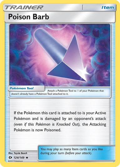 Image for Poison Barb (124/149) (SM Base Set) - Pokemon