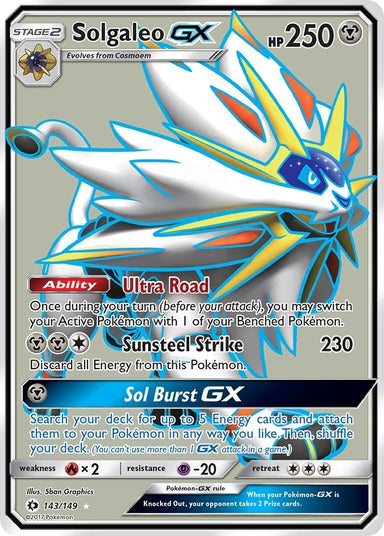 Image for Solgaleo GX (Full Art) (143/149) (SM Base Set) - Pokemon