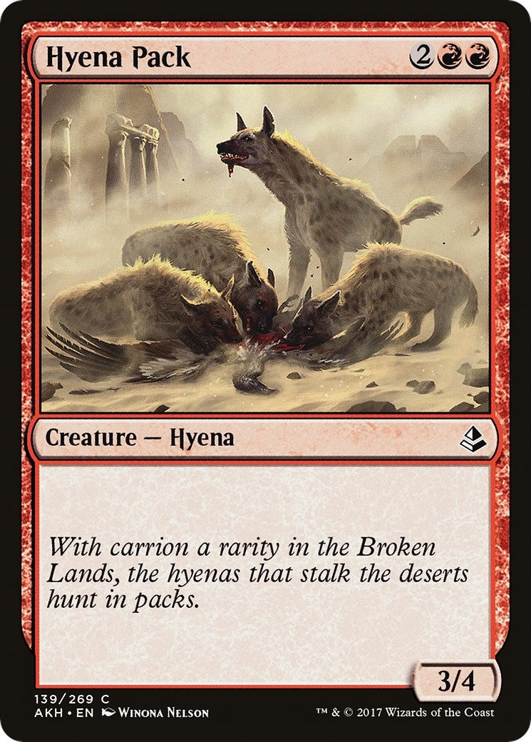 Image for Hyena Pack (139) (Amonkhet) (AKH) - Magic: The Gathering