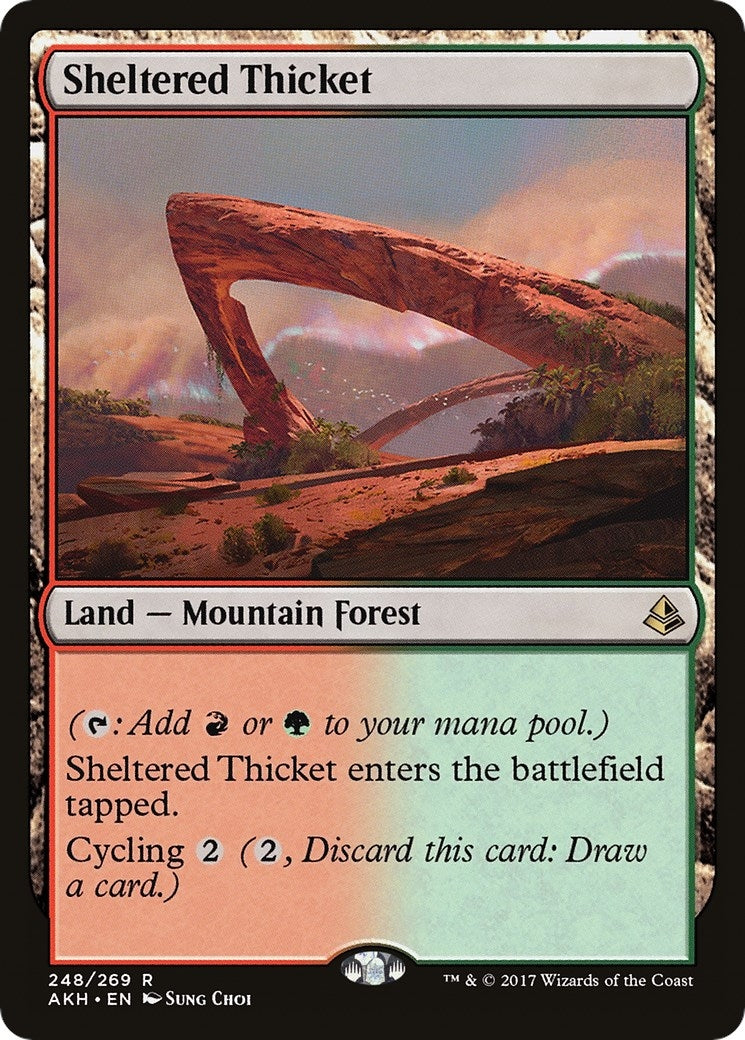 Image for Sheltered Thicket (248) (Amonkhet) (AKH) - Magic: The Gathering