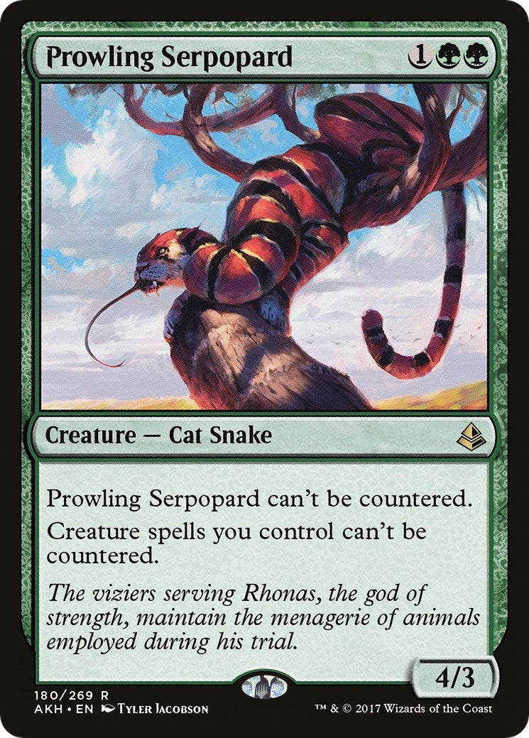 Image for Prowling Serpopard (180) (Amonkhet) (AKH) - Magic: The Gathering