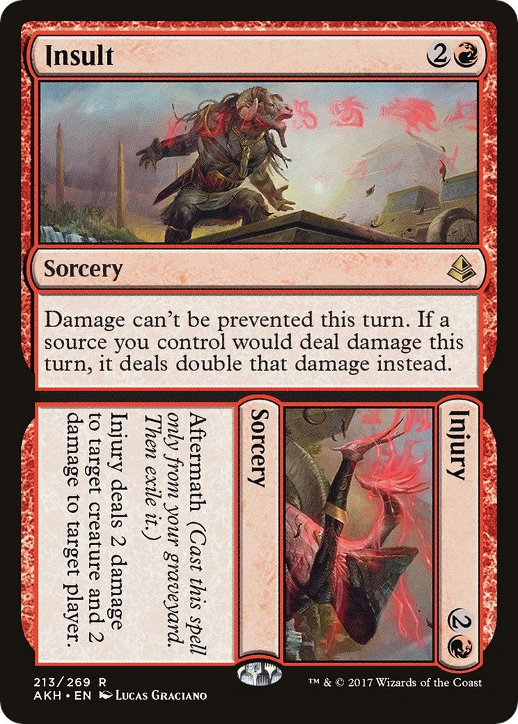 Image for Insult // Injury (213) (Amonkhet) (AKH) - Magic: The Gathering